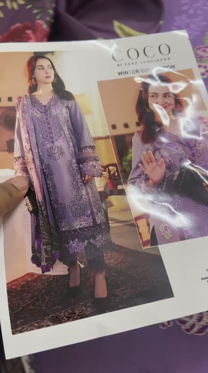 Zara Shah Jahan Dhanak Suit