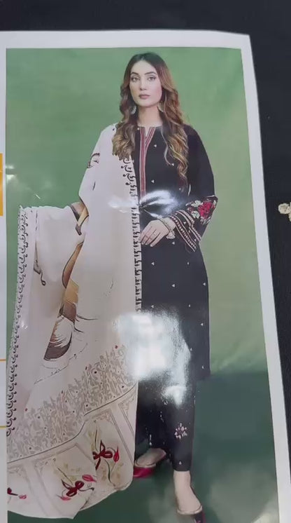 Asling Dhanak Embroidery Suit